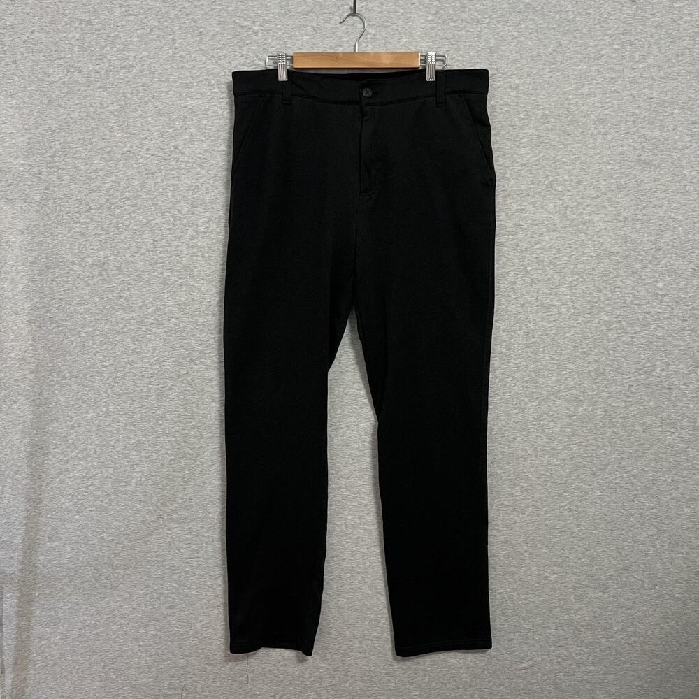 Betabrand Dress Yoga‎ Pants Mens 34 Long Charcoal Stretch Tech Casual Trouser
